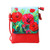 Red Shoulder Bag With Red Poppy Print On Front
