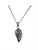 Sterling silver and NZ paua shell teardrop  necklace