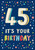 Birthday Card-45 It's Your Birthday