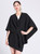 Warm winter cape shawl with pull through fastener