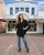 Black winter cape shawl with pull through fastener