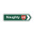 Road Sign Arrow Magnet - Naughty 40