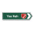 New Zealand Road Sign Magnet - Yea Nah with map of NZ