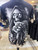 Back veiw of Skeleton Reaper T-Shirt | Skull Staffed