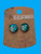 NZ paua shell and resin studs - NZ kiwi design