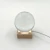 wooden base with crystal ball with Tree of Life etched inside