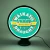 Waikato Draught logo on LED lamp with lights on