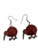 NZ souvenir native bird earrings - Kiwi