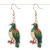 NZ souvenir native bird earrings - Kereru (NZ wood pigeon)