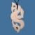Bone double mania necklace with NZ paua shell detail