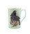 Pale green new bone china mug featuring New Zealand Huia birds
