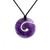 Amethyst New Zealand koru pendant on cord