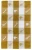Mustard 100% cotton waffle  tea towel with NZ icons design