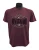 NZ Souvenir Adult's T-Shirt - Burgundy with Kiwi and fern Design