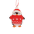 Christmas Penguin hanging decoration wearing Christmas jumper | 9cm