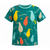 Teal children’s NZ T-shirt with colourful kiwi design