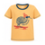 Sunshine Yellow Children's NZ T-Shirt | NZ Kiwi with Sunglasses on a Skateboard