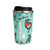 Teal NZ Insulated Coffee Cup | Colourful NZ Native Birds & Flowers Design