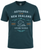 Teal Adult's NZ T-Shirt | Explore the Wild with Kiwi and Mountain Scene