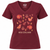 Burgundy Women's NZ T-Shirt | Cartoon NZ Native Birds Design