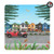 Napier Six Sisters streetscape on a NZ made acrylic coaster featuring Sophie Blokker artwork