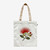 Cream Cotton Tote Bag with Pohutukawa Design