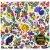 retro style colourful print of NZ Native birds on paper napkins serviettes in a pack of 20