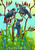 NZ Tui on flax bush - Tea Towel 100% Cotton