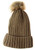 Solid Knit Stripe Beanie with Pom Pom (comes in lots of colours)