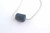 Single Cylindrical bead on snake chain with magnetic clasp pendant necklace(comes in 3 colours)