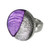 Purple with silver leaf ring