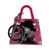 Key ring - Girl with hat on pink handbag