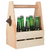 Wooden Pine Bottle Crate with opener (beer not supplied)