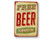 Retro Vintage Style Tin Plaque - free beer