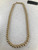 44cm long necklace with 4cm Ball beads necklace - Gold colour