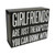 Shelf or desktop sign - Girlfriends are just therapists you can drink with