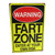 retro vintage style tin plaque - fart zone