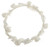 white full circlet hair piece with comb