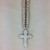 Big Necklace or wall hanging Bubble cross (natural or whitewash)