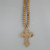 Big Necklace or wall hanging Bubble cross (natural or whitewash)