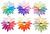 multi colour hanging flowerz