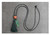 tassel and wooden bead with leaf on black cord (red tassel or green tassel)
