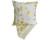 Gold butterflies and vine on cream cushion cover