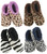 Wild Animal Print design womans Slumbies slippers (4 x sizes in 4 different patterns)