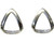 Diamante triangle earrings