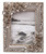 rustic  decorated rectangle photo frame with primrose on the edge to fit 3 x 2 photo (2 colours)