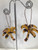 Resin palm tree earrings on hooks