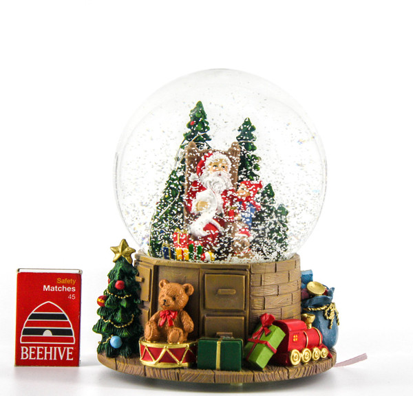Light up Musical Santa Snow Globe