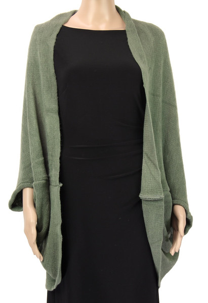 green coloured shrug