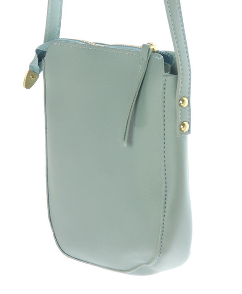 Clean and simple design shoulder bag - aqua